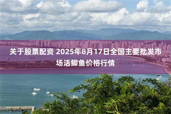 关于股票配资 2025年8月17日全国主要批发市场活鲫鱼价格行情